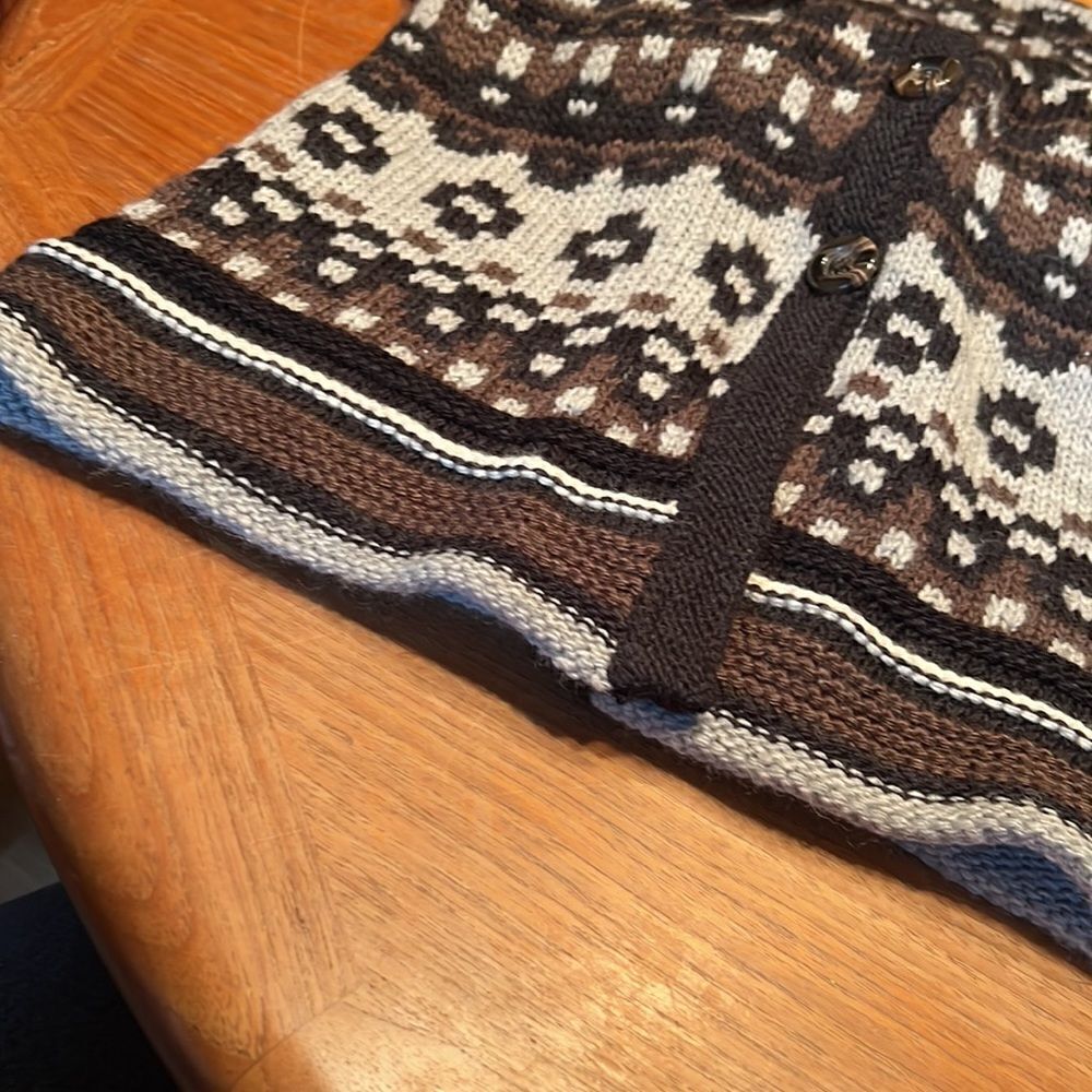 Design History Aztec wool blend tunic sweater‎ - Picture 4 of 7